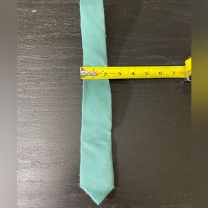 Burberry Teal Cashmere skinny tie